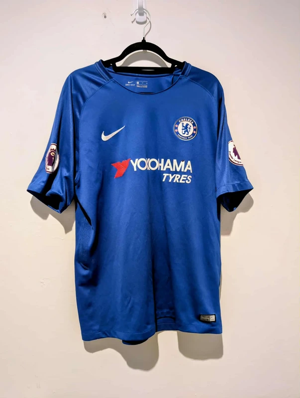chelsea 2017/18 home jersey hazard #10 chelsea 2017/18 home jersey hazard #10