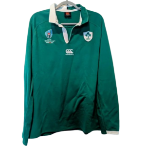 Authentic 2019 Ireland Rugby World Cup long sleeve jersey Canterbury green size Large
