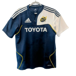 Authentic 2010 Munster Rugby away jersey Adidas black size Large Toyota sponsor