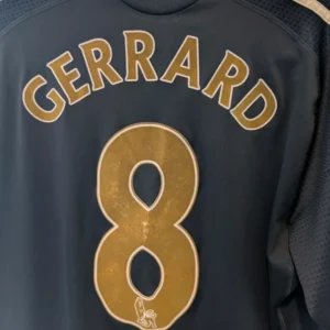 Alternative view of 2009/2010 Liverpool FC Away Football Shirt - #8 GERRARD (Medium)