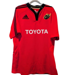Authentic 2011 Munster Rugby home jersey Adidas red size XXL Toyota sponsor