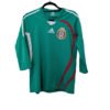 Authentic 2008 Mexico home shirt Adidas green long sleeve size XS