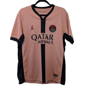 Authentic 2024 PSG x Jordan third jersey pink black size Large Qatar Airways