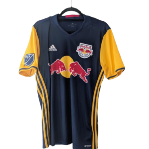 Authentic 2016 New York Red Bulls away shirt Adidas AB9433 navy blue yellow size Medium MLS patch