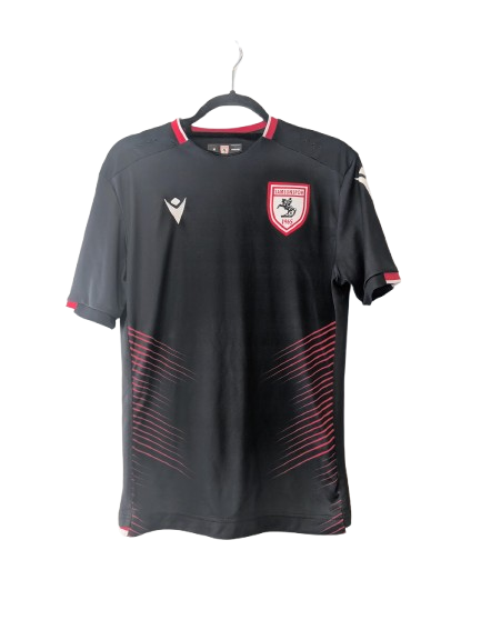Authentic 2019 Samsunspor third shirt Macron black size Medium red graphic Atatürk crest