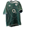 Authentic 2007 Ireland Rugby home jersey Canterbury green size XL O2 sponsor