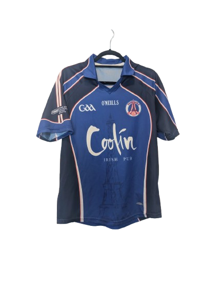 Authentic Paris Gaels GAA jersey ONeills blue size Medium Coolin Irish Pub Eiffel Tower