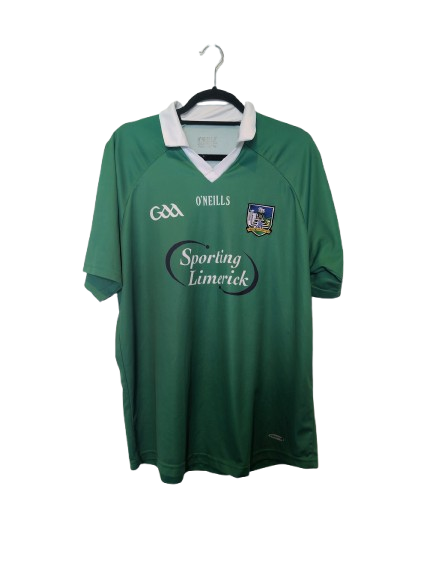 Authentic 2011 Limerick GAA home jersey ONeills green size XL Sporting Limerick sponsor