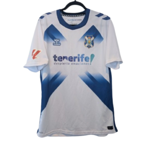 Authentic 2024 CD Tenerife home shirt Hummel white size Large Tenerife despierta emociones