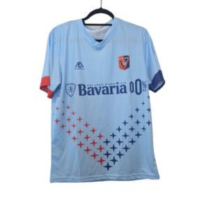 Authentic 2021 KF Vllaznia Shkoder third shirt Suzmar sky blue size Large Bavaria 00 sponsor