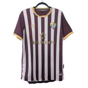 Authentic 2022 Bandirmaspor home shirt Umbro burgundy white striped size Large Beycimento sponsor