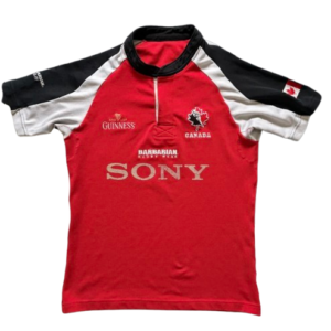 Authentic 2004 Canada national rugby team jersey Canterbury red white size Medium