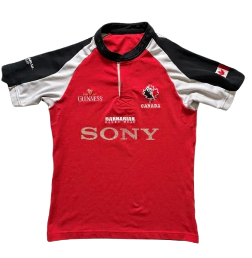 Authentic 2004 Canada national rugby team jersey Canterbury red white size Medium