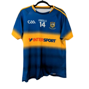 Authentic 2016 Tipperary GAA home jersey ONeills player issue number 14 blue gold Intersport