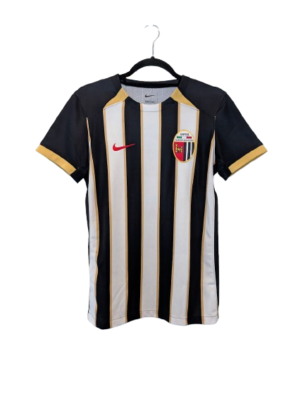Authentic 2024 Ascoli Calcio home shirt Nike black white stripes size Small