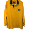 Vintage Australia long sleeve rugby shirt by Cotton Traders mustard yellow and green size XL