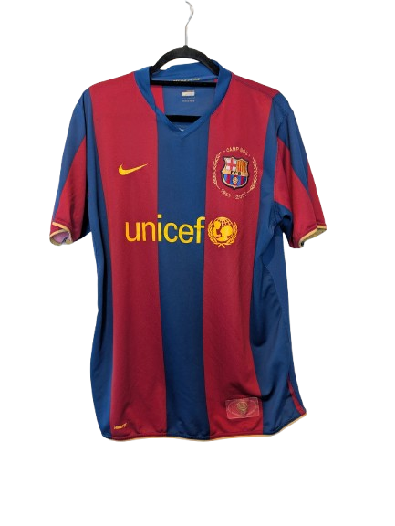 Authentic 2007 Barcelona home shirt Nike 237741-655 Blaugrana size Large UNICEF