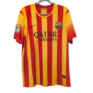 Authentic 2013 Barcelona away shirt Nike red yellow Senyera size Large 532823-703