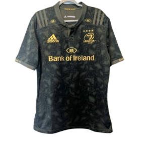 Authentic 2018 Leinster Rugby away jersey Adidas green camo graphic size Large Bank of Ireland