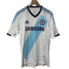Authentic 2012 Chelsea FC away shirt Adidas white cyan sash size Large Samsung sponsor