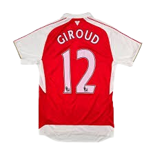 Authentic 2015 Arsenal home shirt Puma red white size Large Giroud 12 nameset