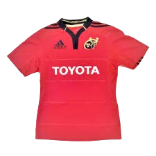 Authentic 2011 Munster Rugby jersey Adidas red size Large Toyota sponsor