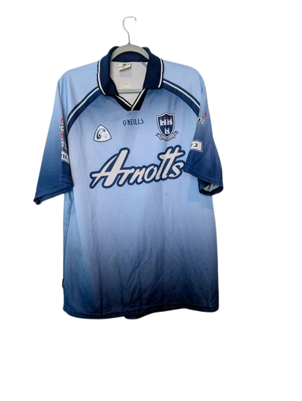 Authentic 2000 Dublin GAA home jersey ONeills blue gradient size Large Arnotts sponsor