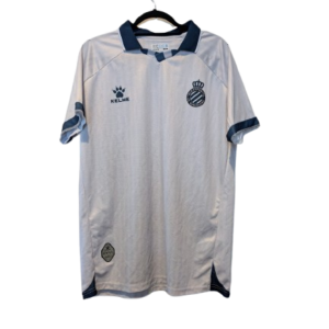 Authentic 2025 RCD Espanyol away shirt Kelme light beige white size XL navy collar