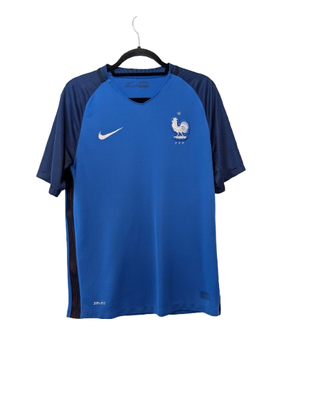 Authentic 2016 France home shirt Nike 724615-439 blue size Medium FFF crest