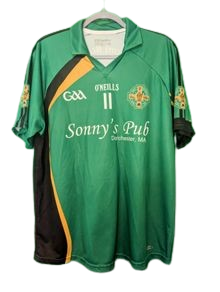 Authentic 2010 Fr Tom Burkes Boston GAA match worn jersey size XL Sonnys Pub Dorchester