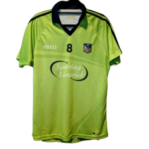 Authentic 2014 Limerick GAA player issue jersey ONeills lime green number 8 size XL Sporting Limerick