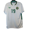 Authentic 2023 Republic of Ireland away shirt Castore player issue number 19 sponsorless white green