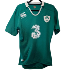 Authentic 2014 2015 Ireland IRFU home rugby jersey by Canterbury size Large