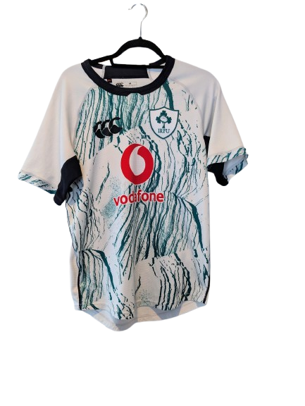 Authentic 2024 Ireland rugby alternate shirt Canterbury white green size Medium IRFU