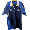 Authentic 2005 Leinster Rugby training jersey Canterbury navy royal blue yellow collar size XL
