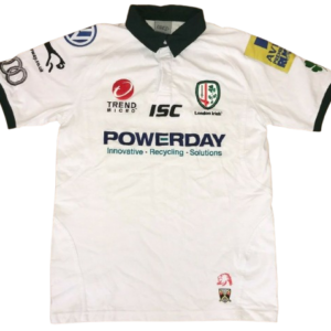 Authentic 2011 London Irish rugby jersey ISC green white size Large
