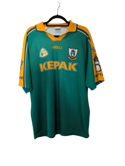 Authentic 2001 Meath GAA home jersey ONeills green gold size Large Kepak