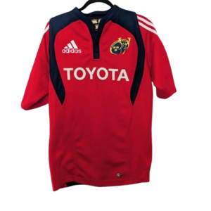 Authentic 2008 Munster Rugby home jersey Adidas red size Large Toyota