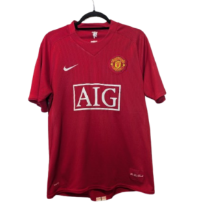 Authentic 2007 Manchester United home shirt Nike 237924-666 red size Medium AIG sponsor