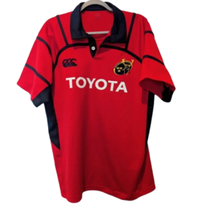 Authentic 2005 Munster Rugby home jersey Canterbury red navy size Large Toyota