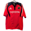 Authentic 2007 Munster Rugby home jersey Adidas red navy size Large Toyota sponsor