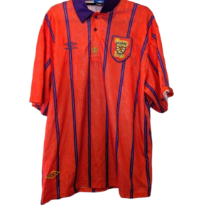 Authentic 1993 Scotland away shirt Umbro player issue orange purple size XXL