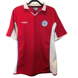 Authentic 2003 Shelbourne FC home shirt Umbro red white size Large Woodies DIY