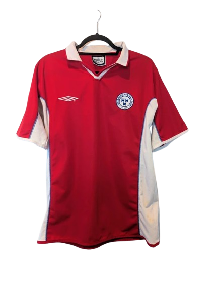 Authentic 2003 Shelbourne FC home shirt Umbro red white size Large Woodies DIY