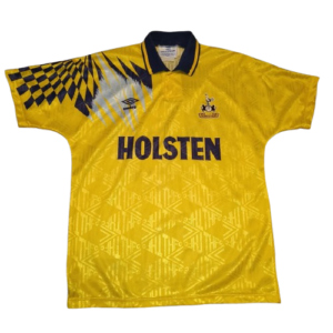 Authentic 1992 Tottenham Hotspur away shirt Umbro yellow size Medium Holsten sponsor
