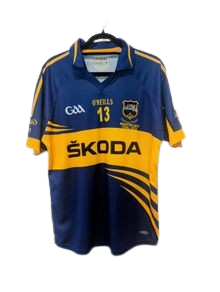 Front view of 2013 Tipperary GAA player worn jersey number 13 Liam McGrath Munster U21 Final