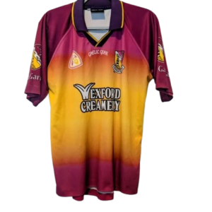 Authentic 2004 Wexford GAA home jersey Gaelic Gear purple gold size Large Wexford Creamery